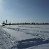 Crossing Sitidgi Lake, NWT - about 20 km